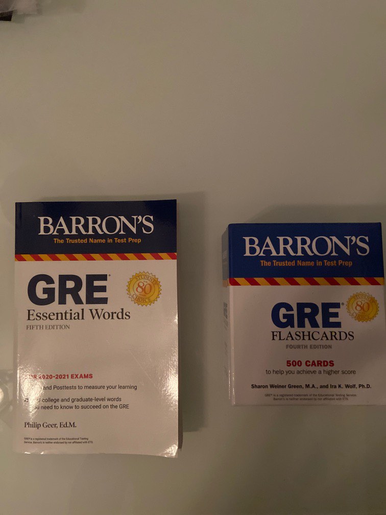 Barrons gre vocabulary book and cards hobbies toys books