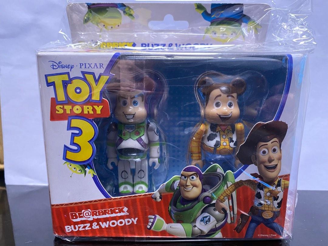 Bearbrick 100% toy story buzz woody 胡迪巴斯box, 興趣及遊戲, 玩具