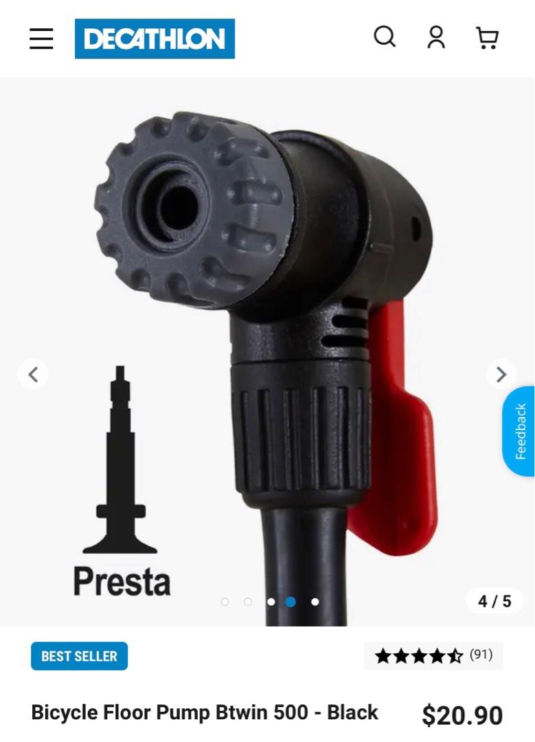 Bicycle Floor Pump Btwin 500 Sports Equipment Bicycles Parts