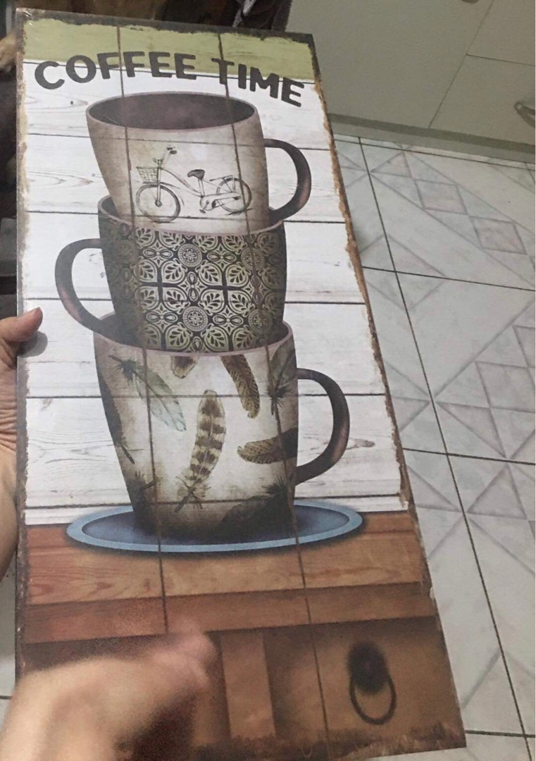 Big Coffee wall decor, Furniture & Home Living, Home Decor, Wall Decor
