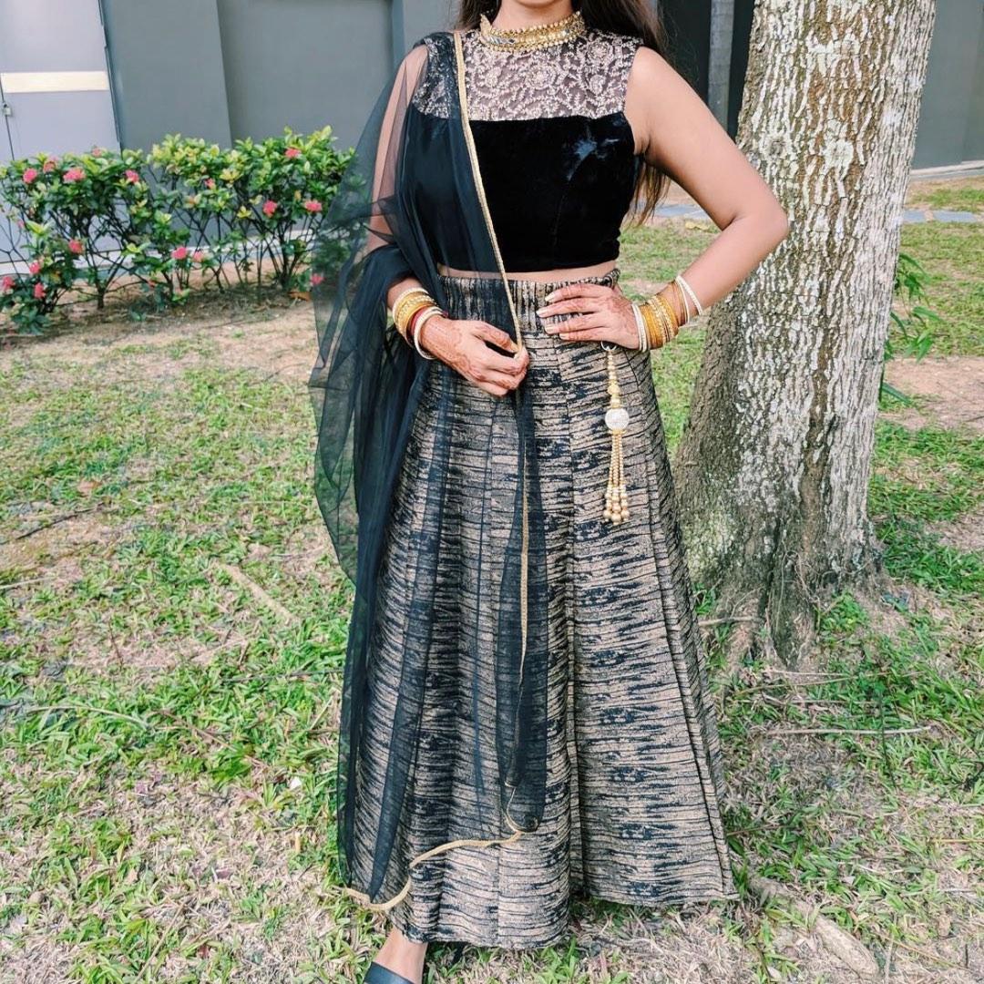 Gold lengha top sales