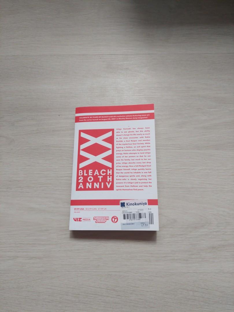 Bleach Manga Volume 1 20th Anniversary Edition, Hobbies & Toys, Books