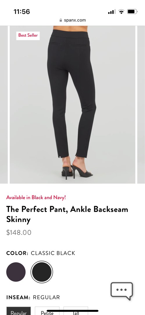 Spanx The Perfect Ankle Backseam Skinny Trousers - Leggings from   UK