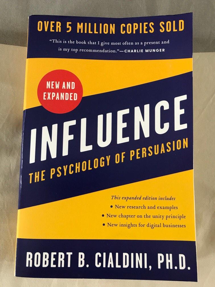 Influence: The Psychology of Persuasion by Robert Cialdini is the best book  ever written on Influence.