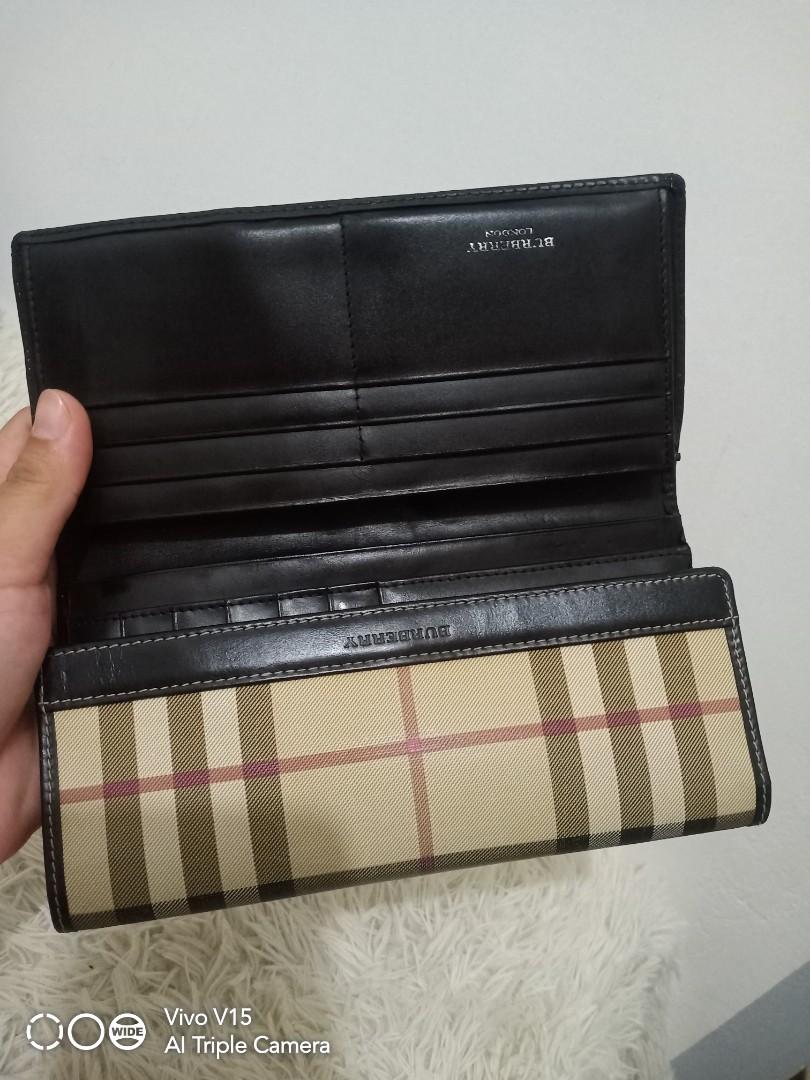 Burberry long wallet, Luxury, Bags & Wallets on Carousell
