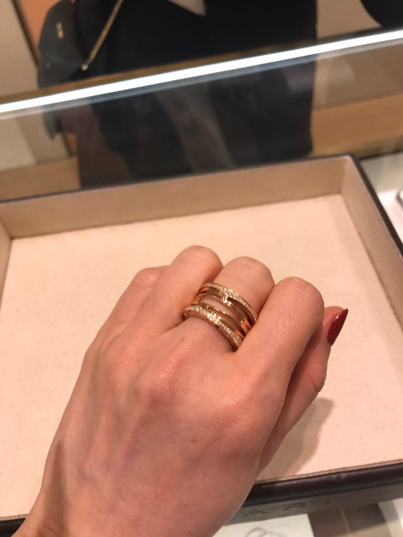 Bvlgari B Zero 1 Zaha Hadid Ring size 52 with diamonds, Women's Fashion,  Jewelry & Organisers, Rings on Carousell