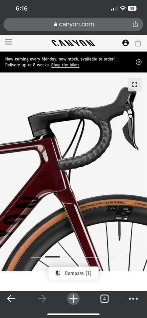 Canyon endurace shop red tinted