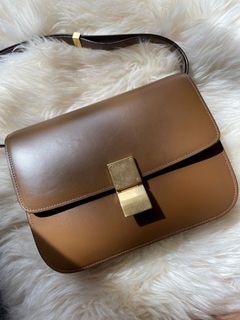 Celine box bag (medium) in camel colour