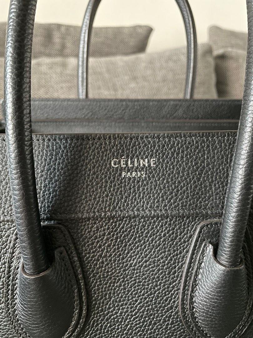 Celine Micro Luggage Drummed Leather black Luxury Bags Wallets on Carousell