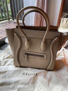 Celine Luggage Micro Bag (Dune Colour)