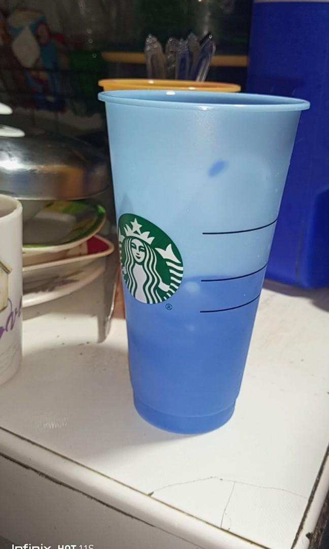Color changing starbucks Venti cups set of 3 (A), Furniture & Home