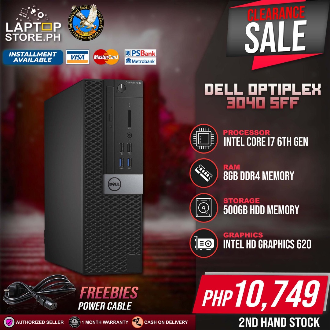 CPU DELL OPTIPLEX 3040/7040 SFF i3/i5/i7 6TH GEN ❤ OPEN FOR WHOLESALE AND  TAKE ALL!!!, Computers & Tech, Desktops on Carousell