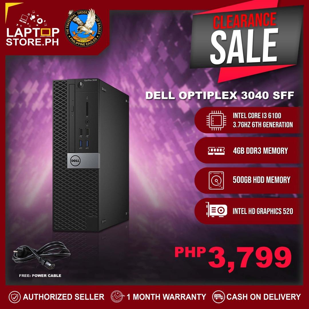 CPU DELL OPTIPLEX 3040/7040 SFF i3/i5/i7 6TH GEN ❤ OPEN FOR WHOLESALE AND  TAKE ALL!!!, Computers & Tech, Desktops on Carousell
