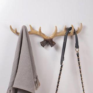 Deer Horn Hook | Nordic Wall Hooks Adhesive Mount Hanging Organizer Kitchen Bathroom Home Decor Hanger