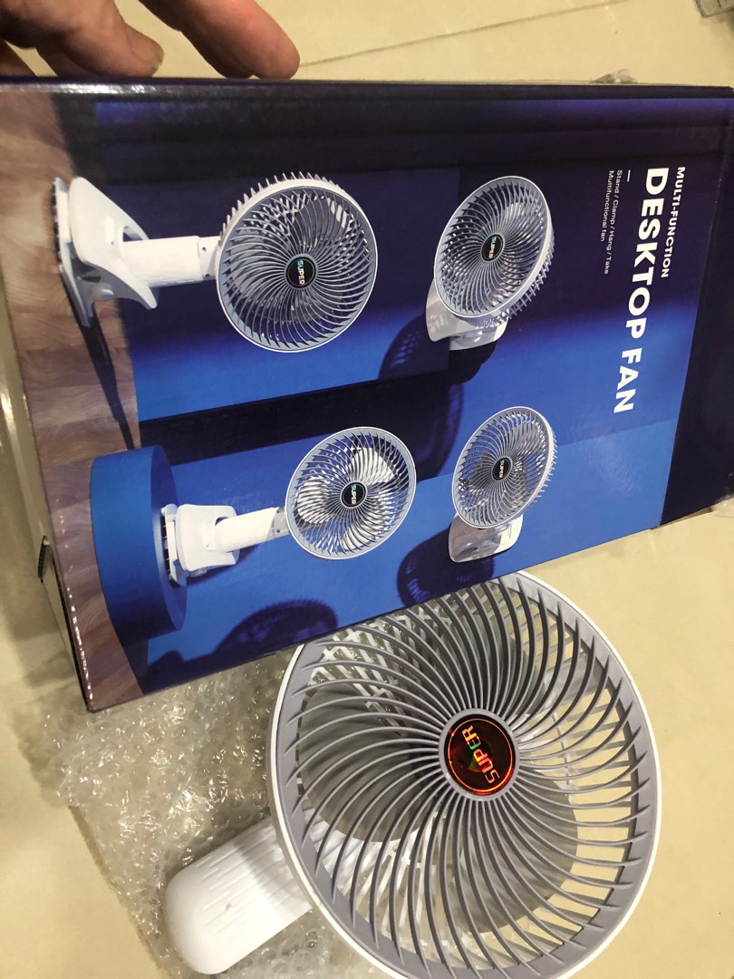 多功能扇手持牆掛夾持立扇DESKTOP FAN 置物桌扇 電風扇 北歐風 USB風扇 電扇 三段調速+大風量+超靜音, 電視及其他電器 ...