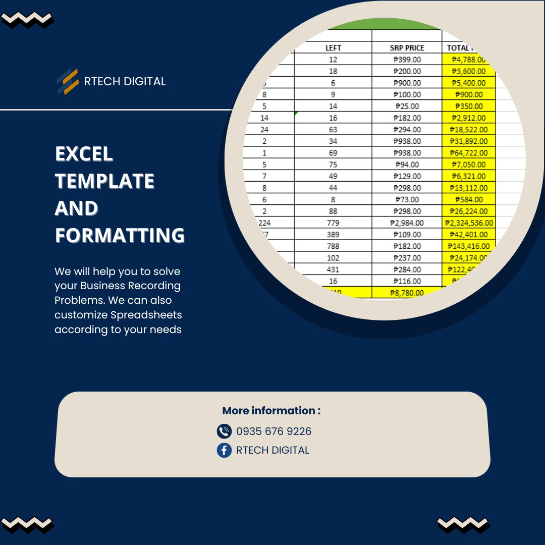 Excel Formatting, Data Entry, Computers & Tech, Office & Business ...