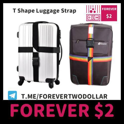 F22 FOREVER 2 T Shape Luggage Travel Strap Belt Secured Strap Travel Hack Hobbies Toys Travel Travel Essentials Accessories on Carousell