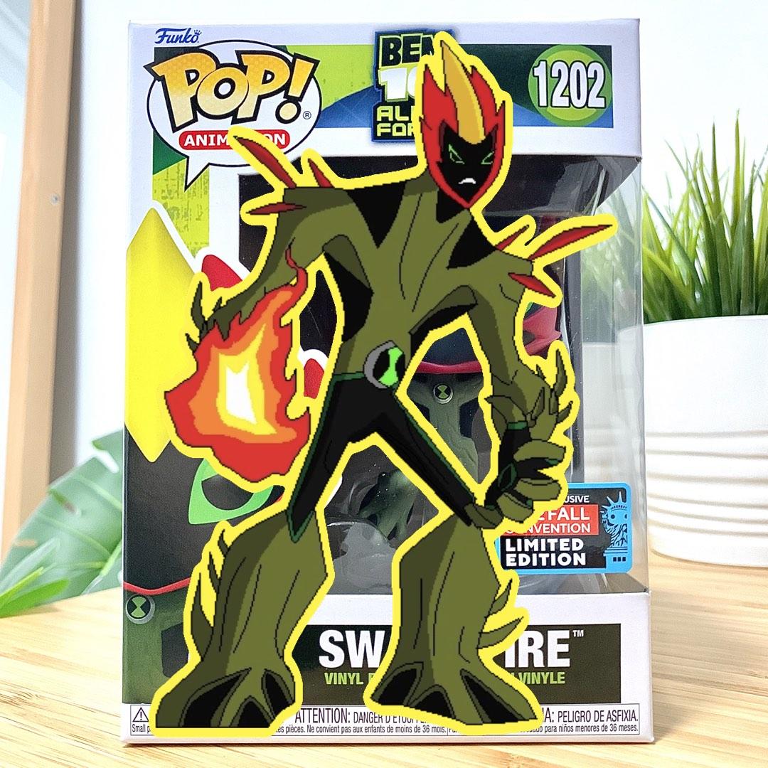  Funko Pop! TV: Ben 10- Swampfire Vinyl Figure (Fall 2022 Shared  Convention Exclusive) : Toys & Games