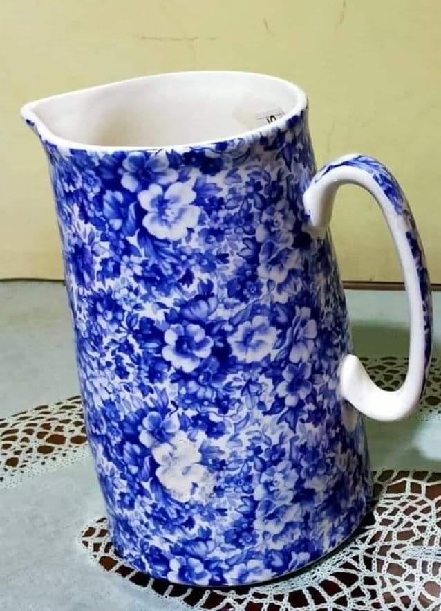 large water jug in white and blue pattern, Furniture & Home
