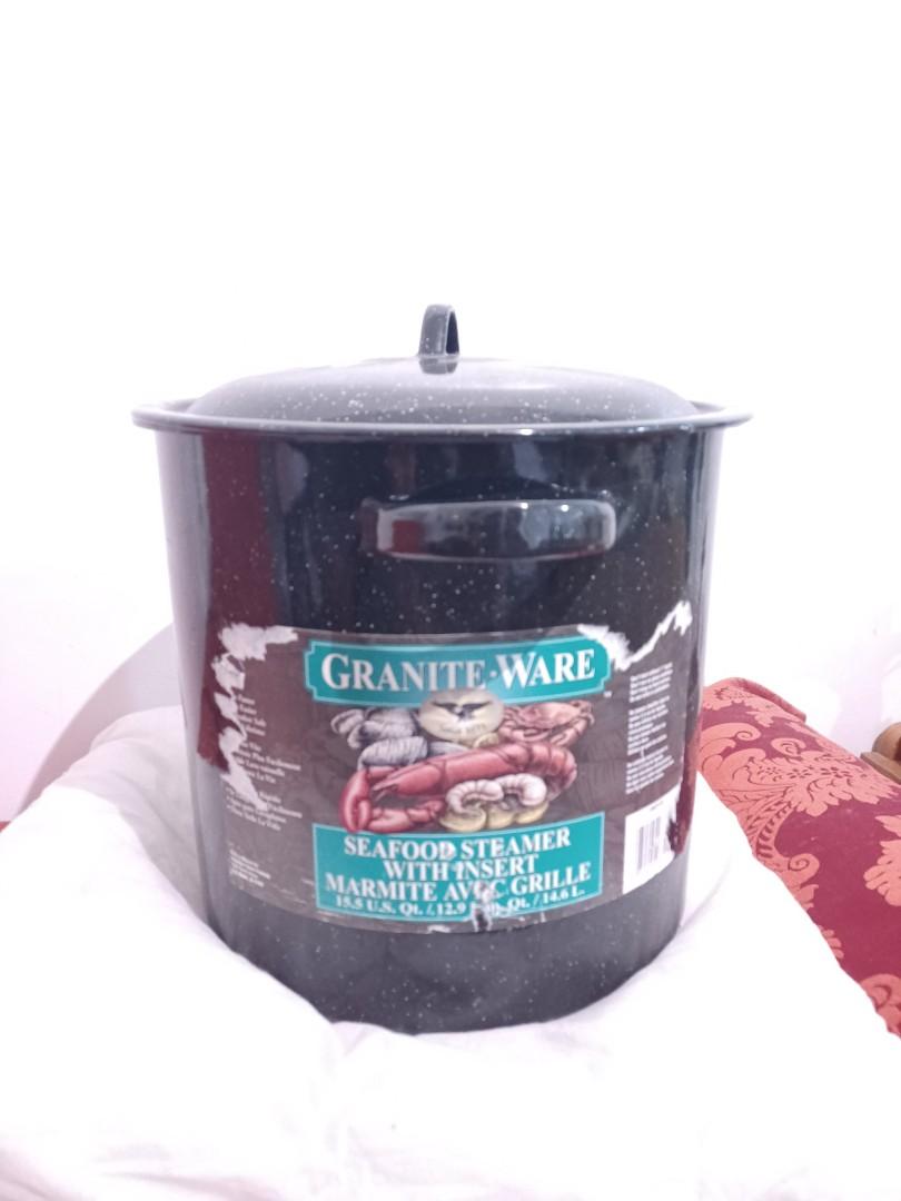 Granite Ware Enamel on Steel 15.5 Qrt Seafood Steamer / Stock Pot w