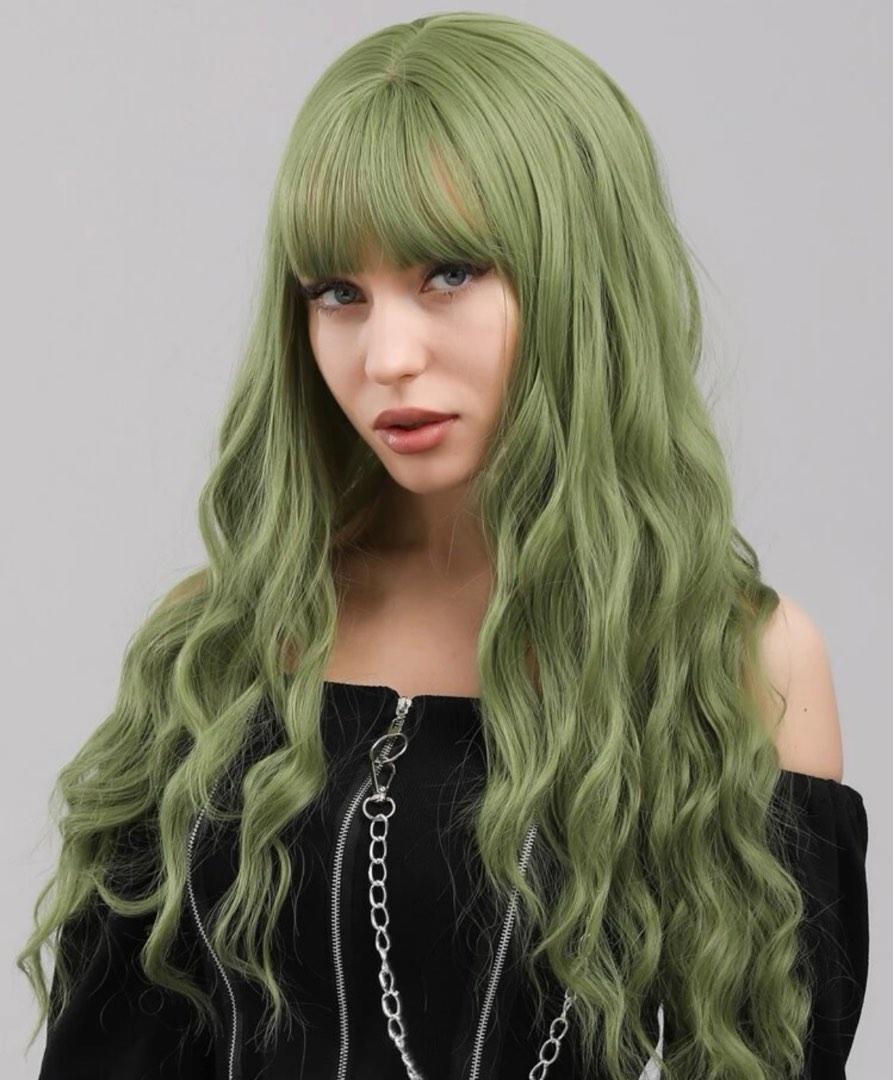 Green human wig store