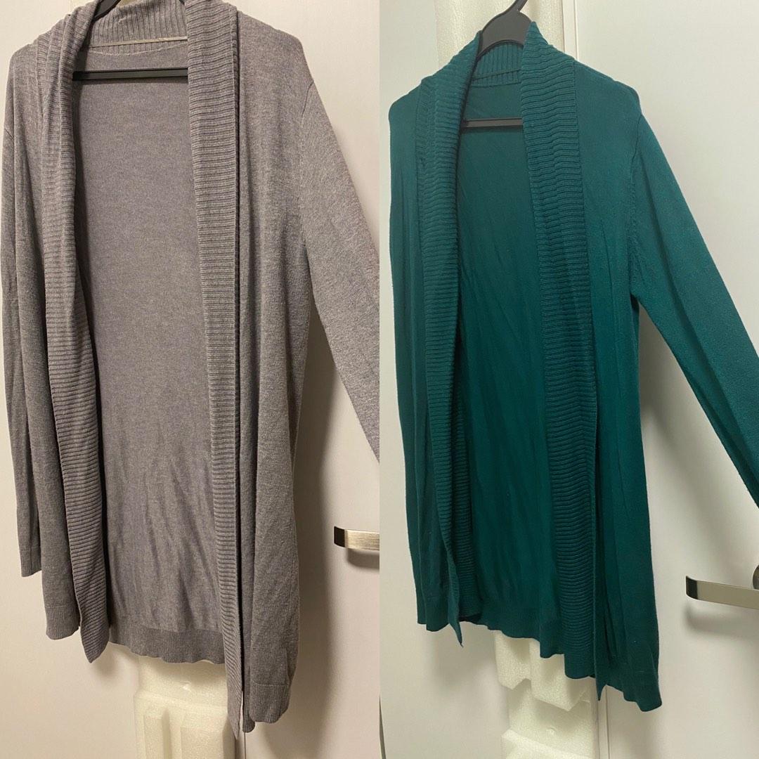 Free mailing Marks Spencer Quality knit Grey Cardigan green