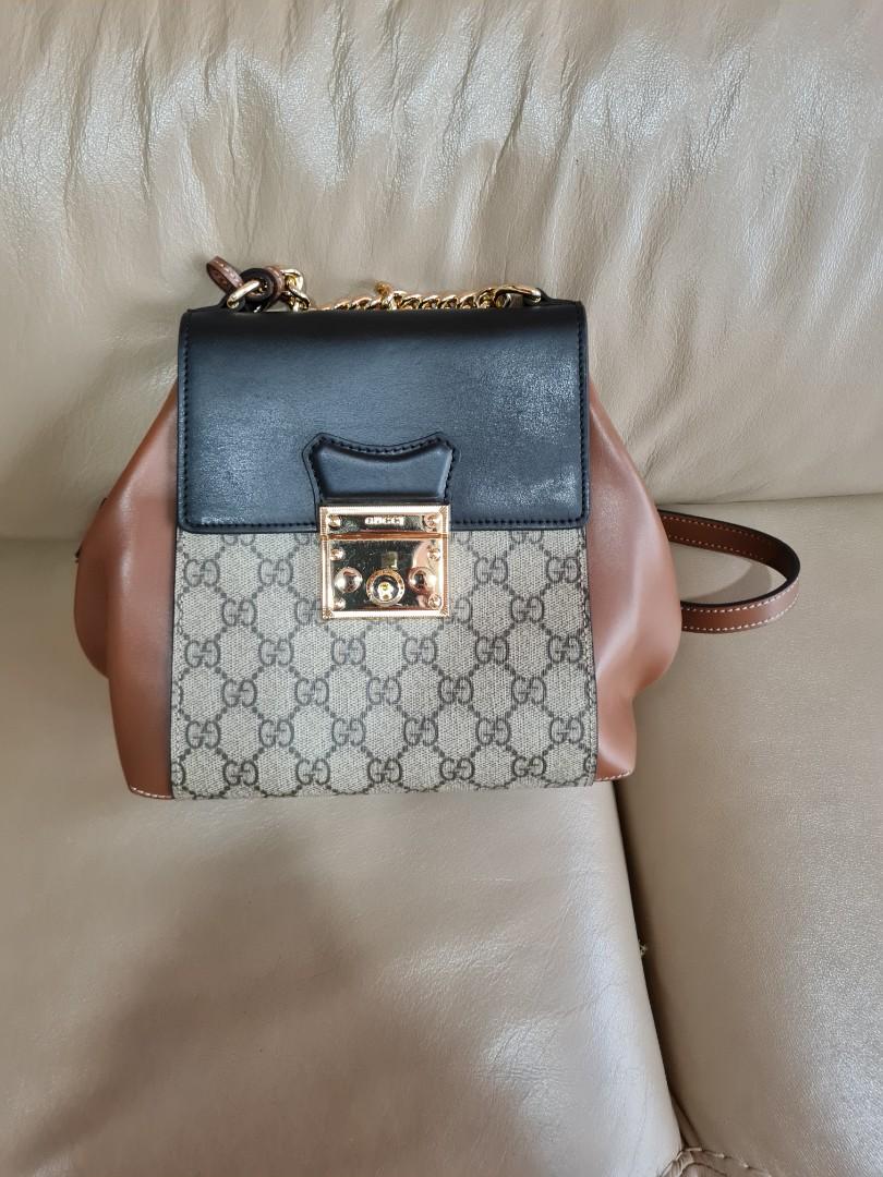 gucci black canvas backpack Women s Fashion Bags Wallets Backpacks on Carousell