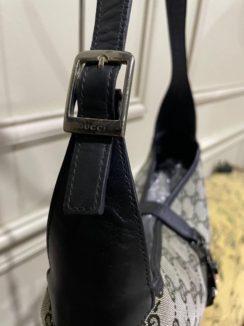 Gucci Jackie Equestrian Style Canvas Shoulder Bag – Vintage World Rocks