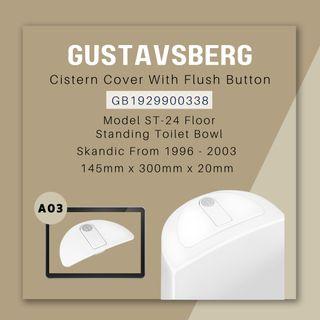 Gustavsberg Cistern Cover with Flush Button - GB1929900338