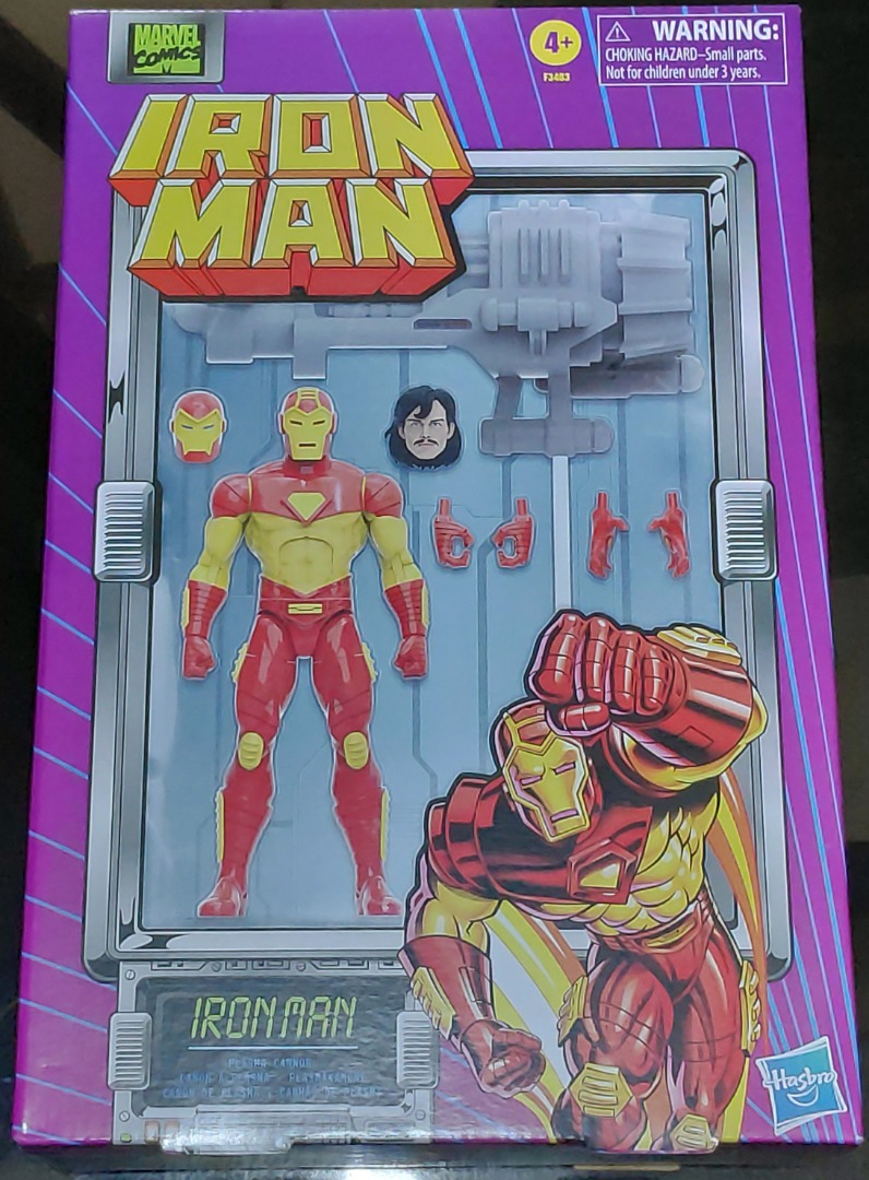 Marvel Legends Retro Iron Man with Proton Cannon, Hobbies & Toys, Toys