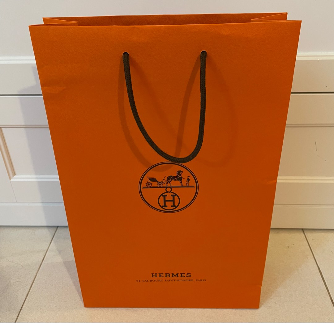 Hermes Paper Bag (Large Size), Luxury, Bags & Wallets on Carousell