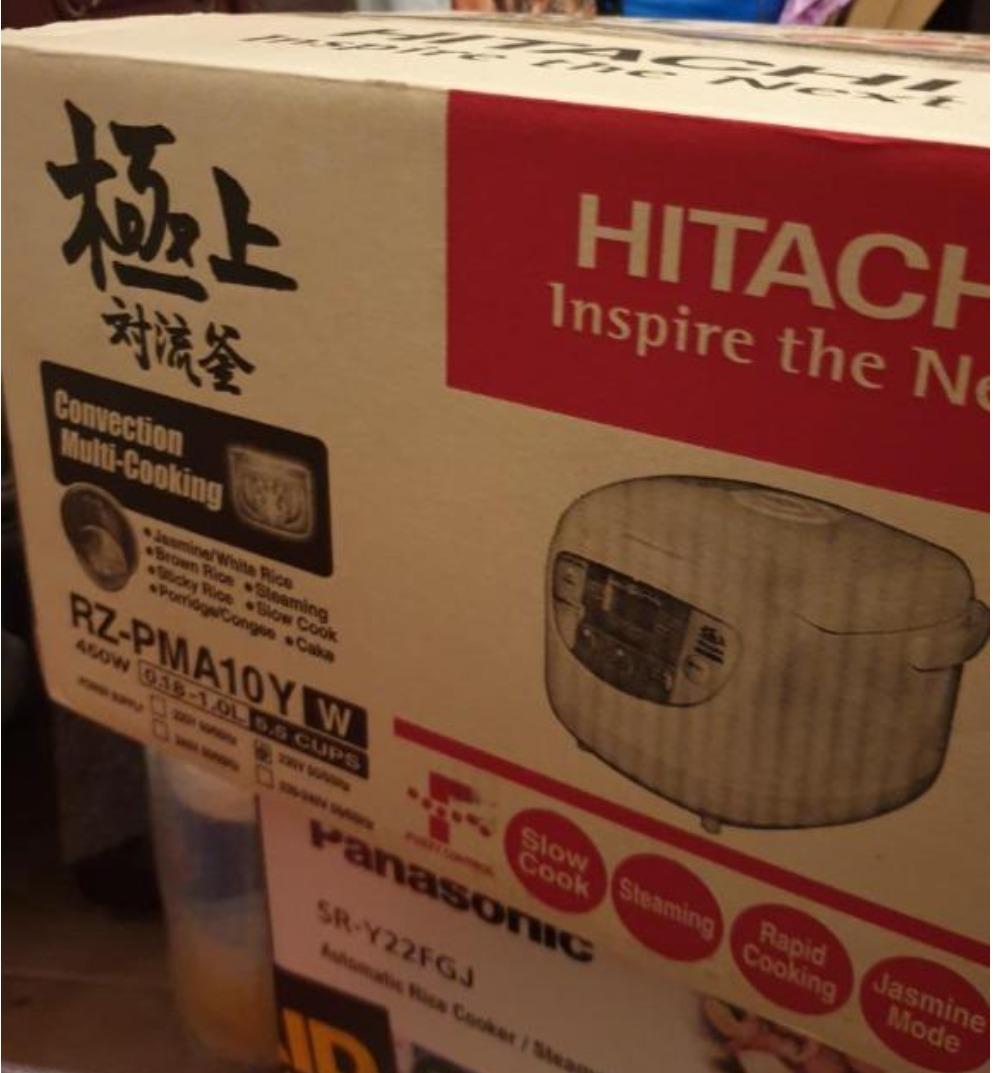 Hitachi Rice Cooker 1 Liter RZPMA10Y (White color), TV & Home