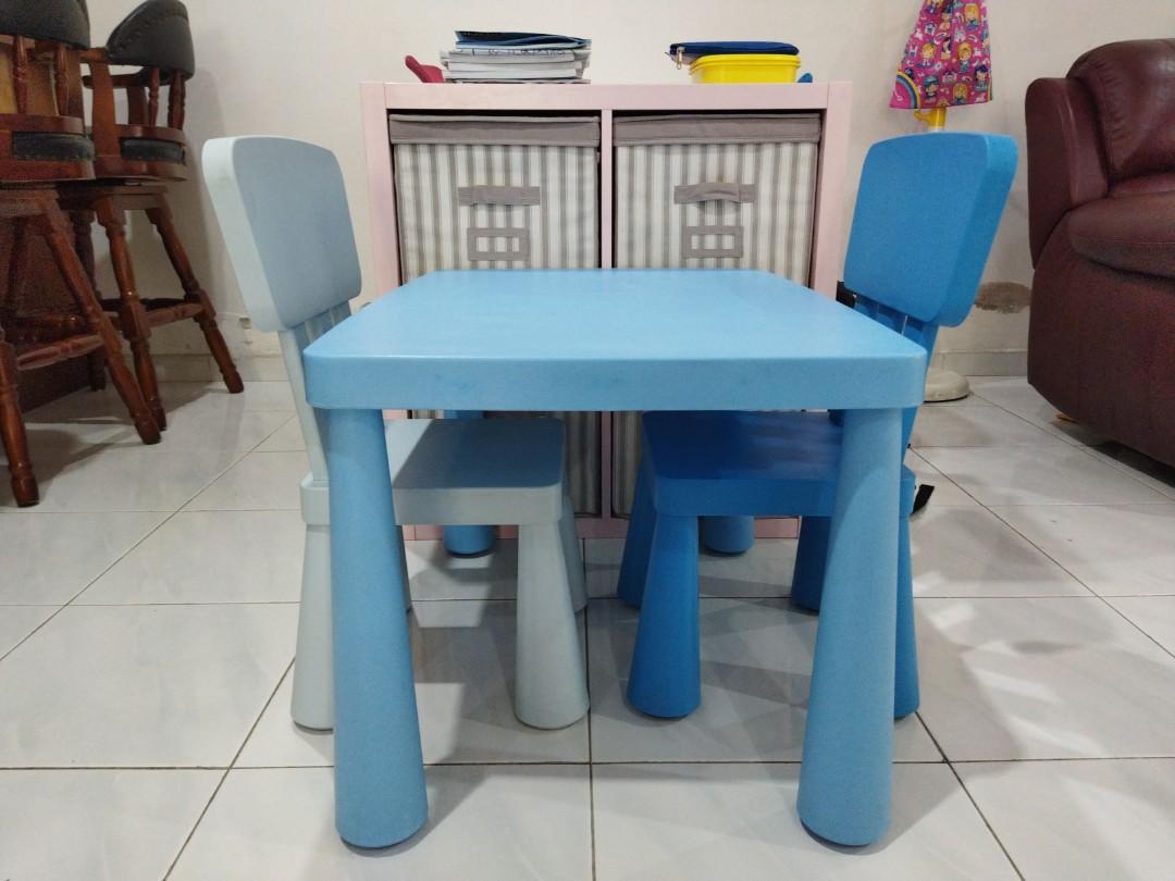 Ikea blue sales kids table