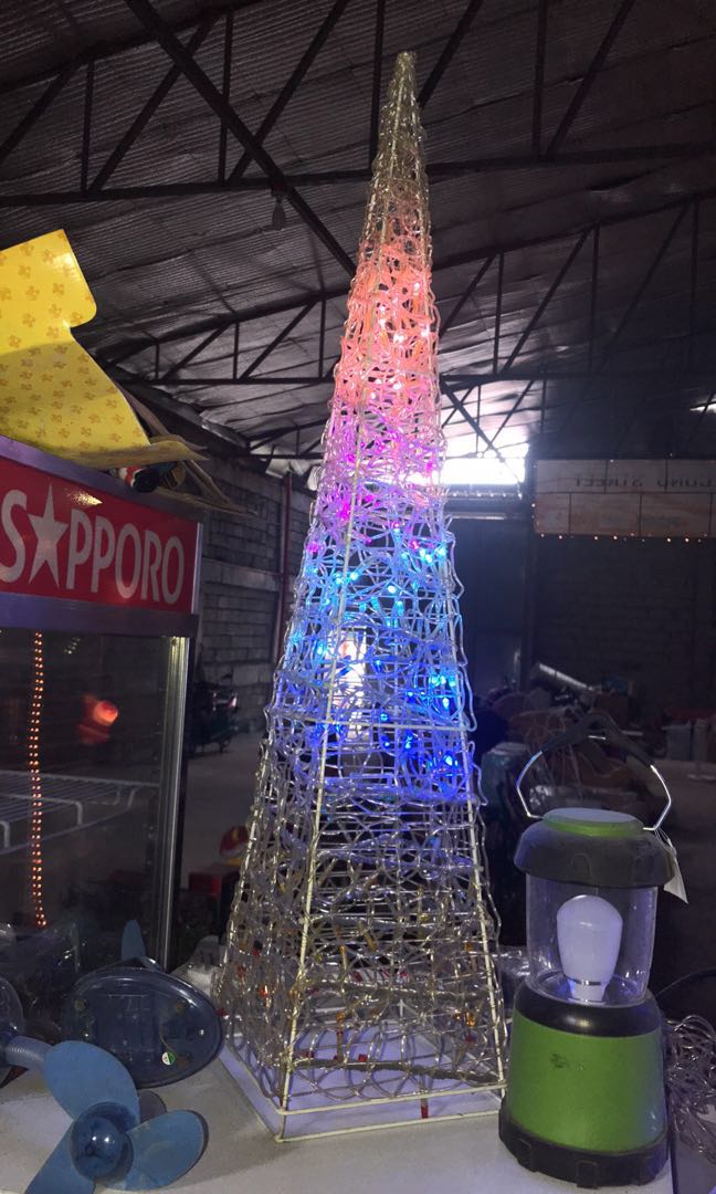JAPAN PYRAMID CHRISTMAS TREE WITH ASCENDING LIGHTS MOTION, Furniture