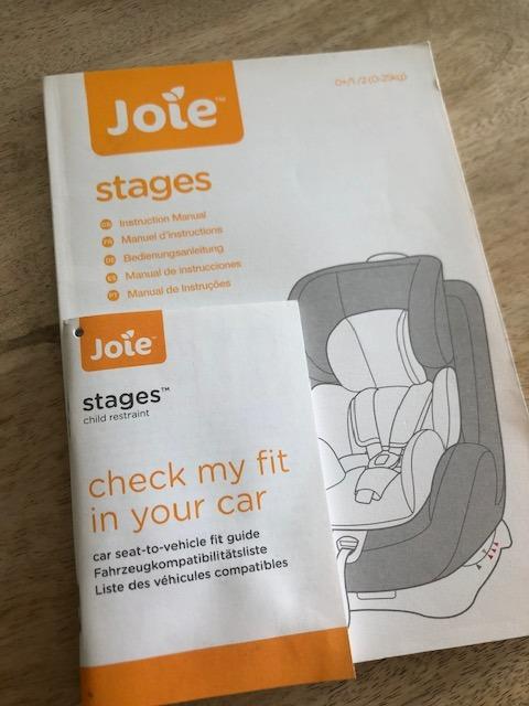 Joie stages car fitting list shop