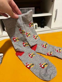 Kaos Kaki H&M Motif Burger