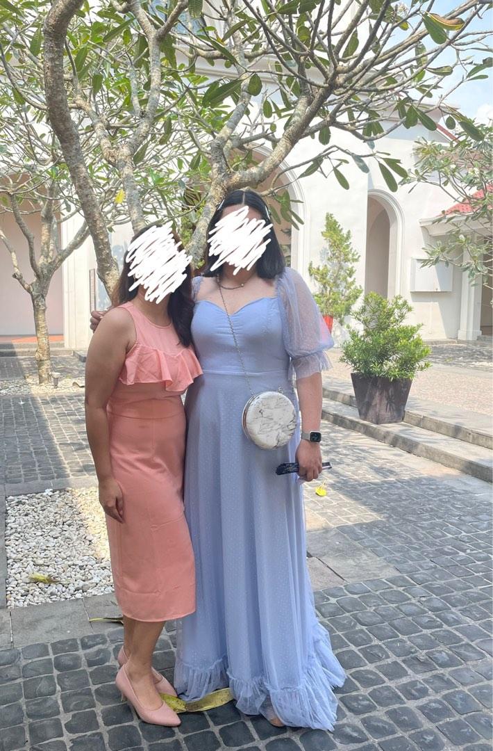 Plus size dusty blue bridesmaid dresses discount