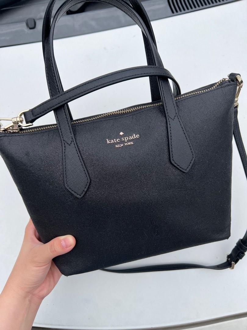 Kate Spade Black Shimmer Tote Bag, Luxury, Bags & Wallets on Carousell