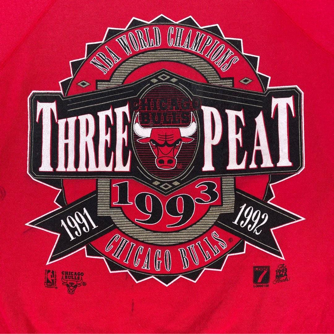 L Three Peat Chicago Bulls 1991 1993 Logo 7