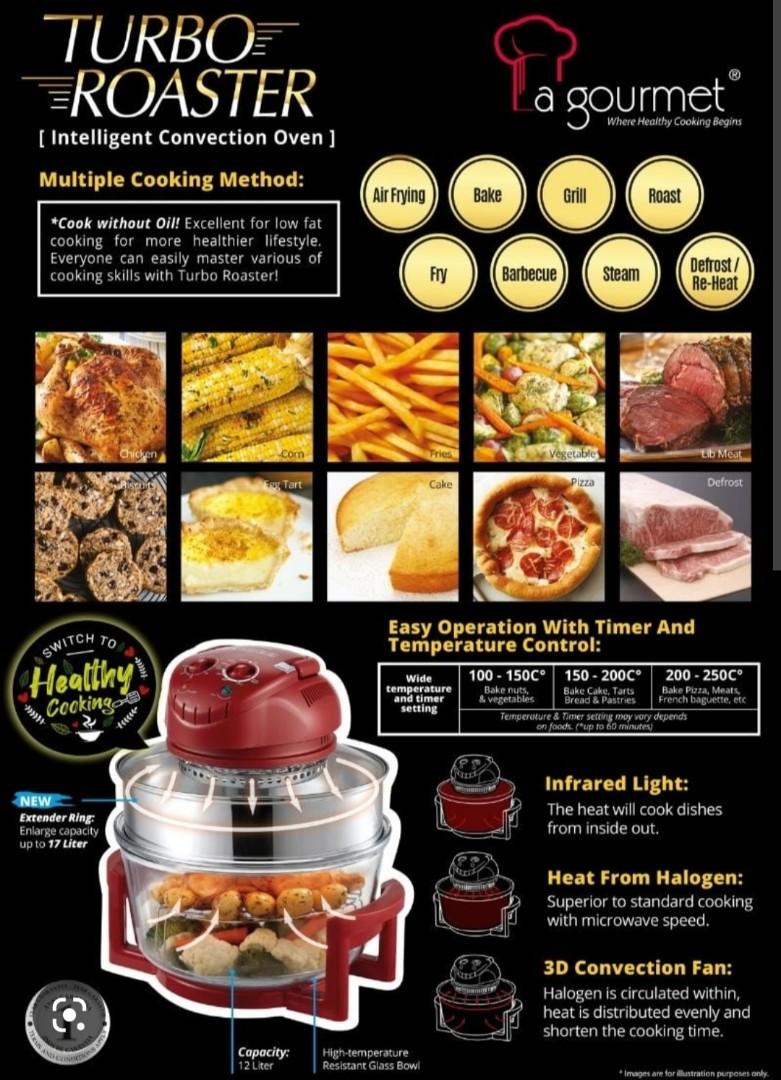 La Gourmet Turbo Roaster, TV & Home Appliances, Kitchen Appliances