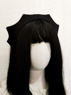 Lolita black web bat headdress headband hat