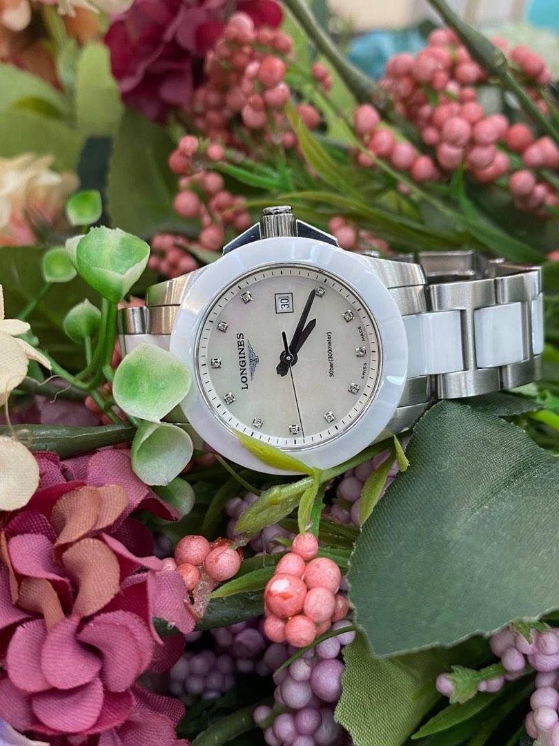 Longines mother of pearl best sale