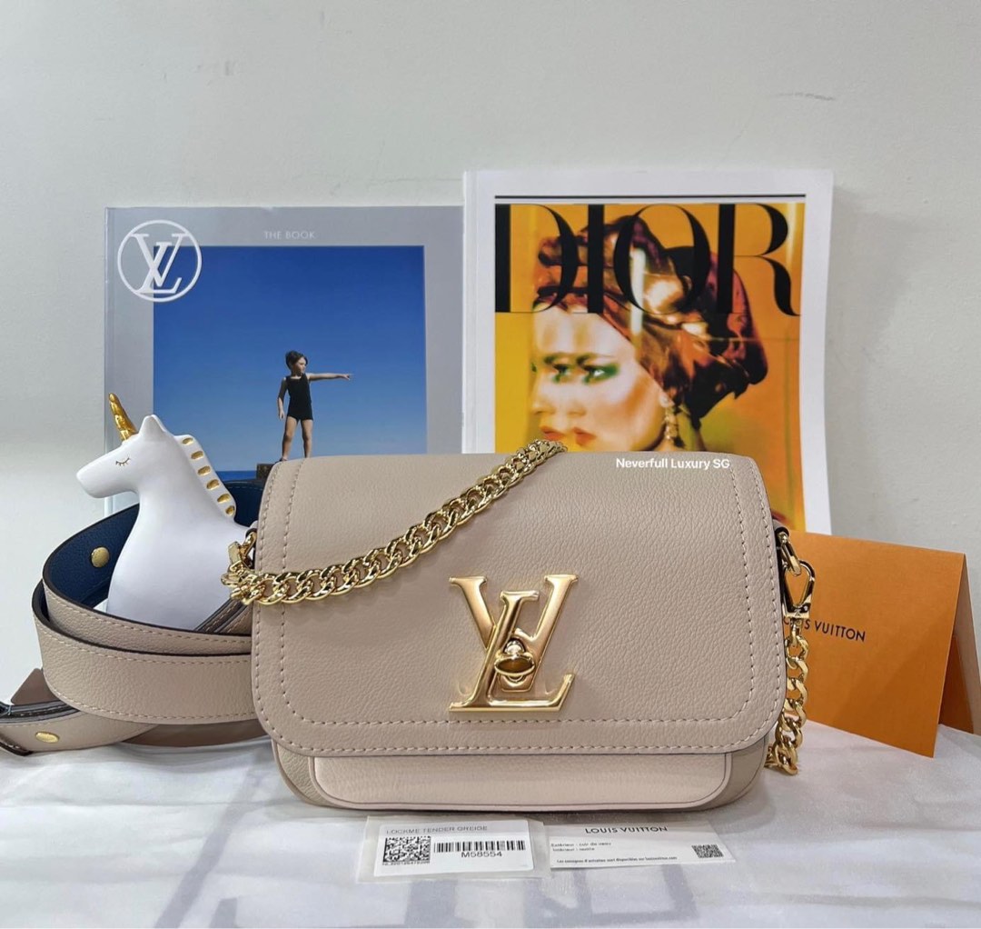 Louis Vuitton Lockme Day Noir Calf Skin Bag, Luxury, Bags & Wallets on  Carousell