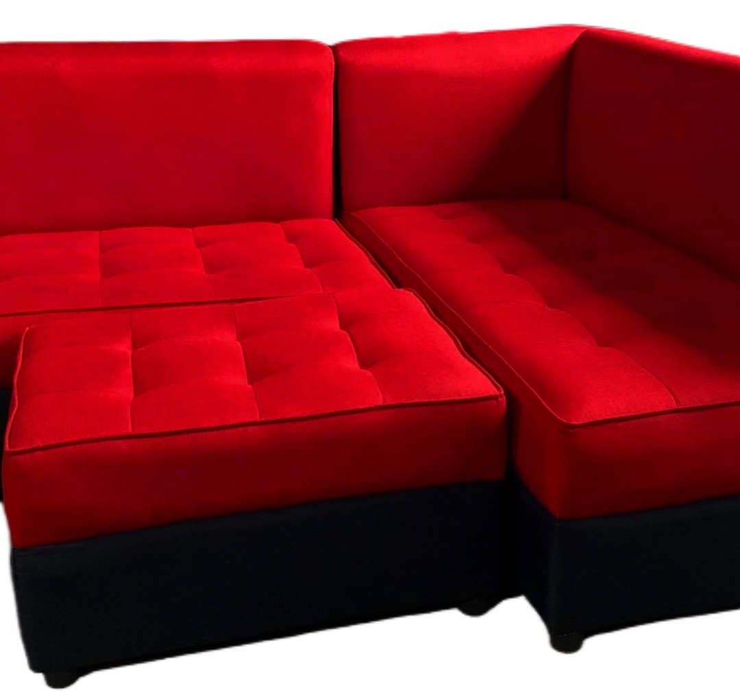 LSHAPE SOFA LARGE IN BLOODY RED, Furniture & Home Living, Furniture