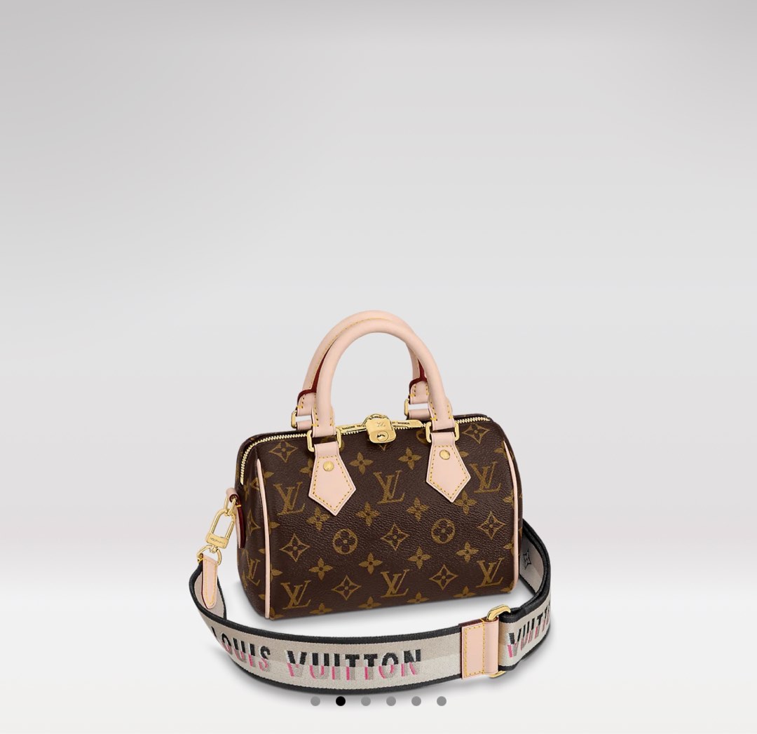 Louis Vuitton Speedy Bandouliere 20 Pink in Calfskin Leather with Gold-tone  - US