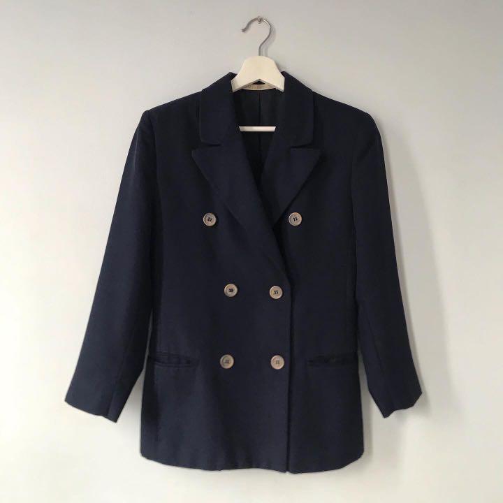 Navy blazer marks and spencer cheap