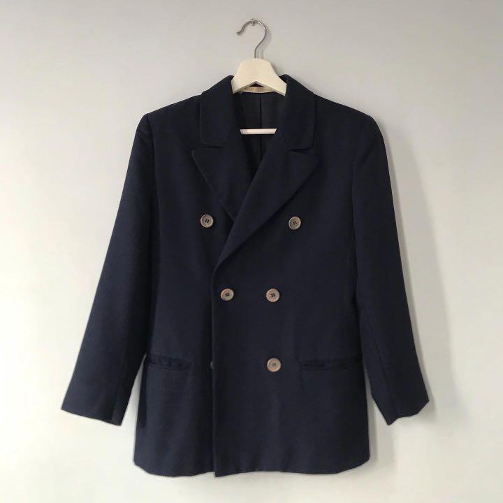 Navy blazer marks and spencer hotsell