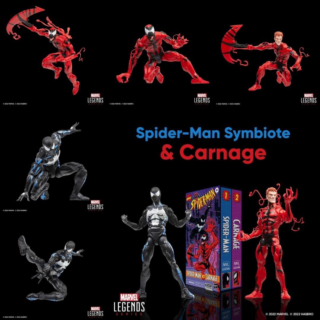 Marvel Legends Symbiote Spiderman vs Carnage