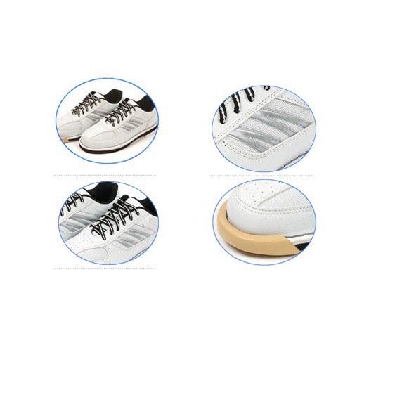 Max Rise T1 White Bowling Shoes Replaceable Slide Sole and Heel
