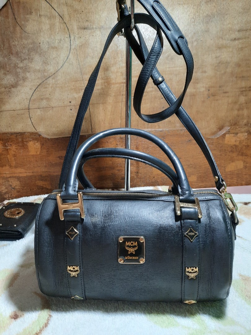 300% Authentic Original MCM 2way Bag Crossbody Sling Bag Cognac, Luxury,  Bags & Wallets on Carousell